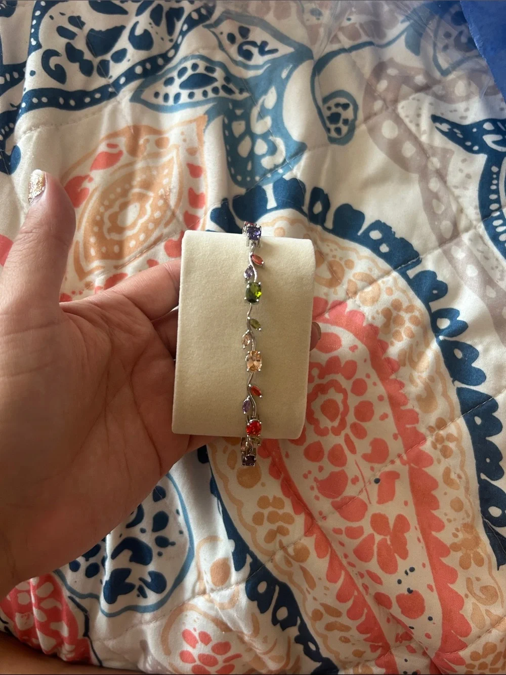 Multi-Gem Women's Bracelet - Multicolor